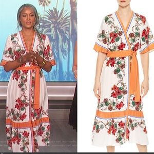 Sandro silk kimono dress